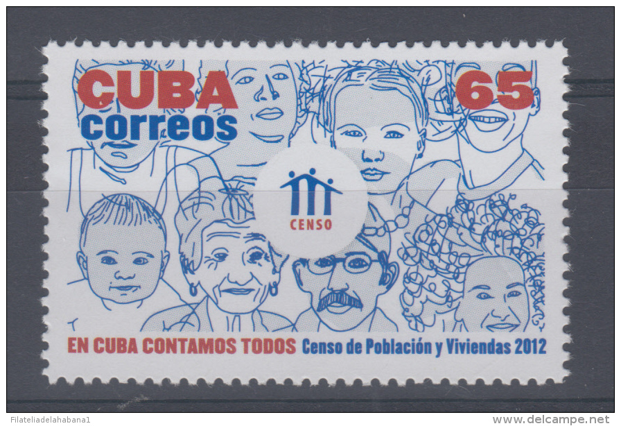 2012.30 CUBA 2012 MNH CENSO DE POBLACION. CENSUS OF POPULATION. - Unused Stamps
