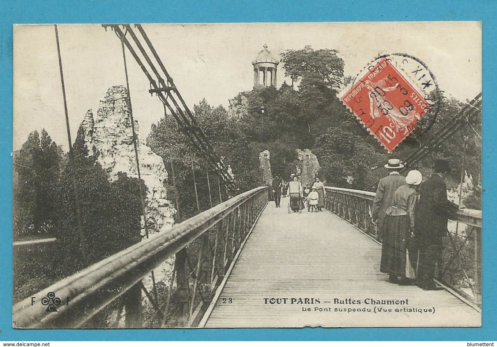 CPA TOUT PARIS 23 - Buttes Chaumont  (XIXème Arrt.) - Arrondissement: 19