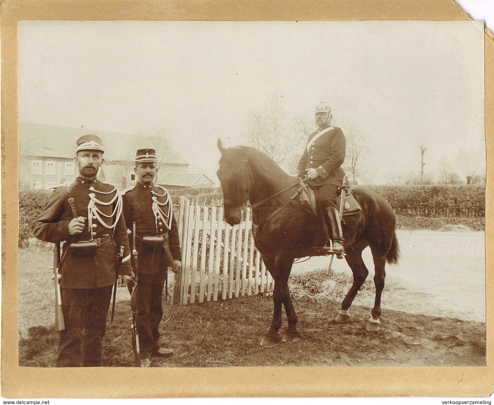 GEMMENICH (probablement)GENDARMERIE RIJKSWACHT Gendarme Rijkswachter Foto 17 Cm Op 13 Cm - Plombières