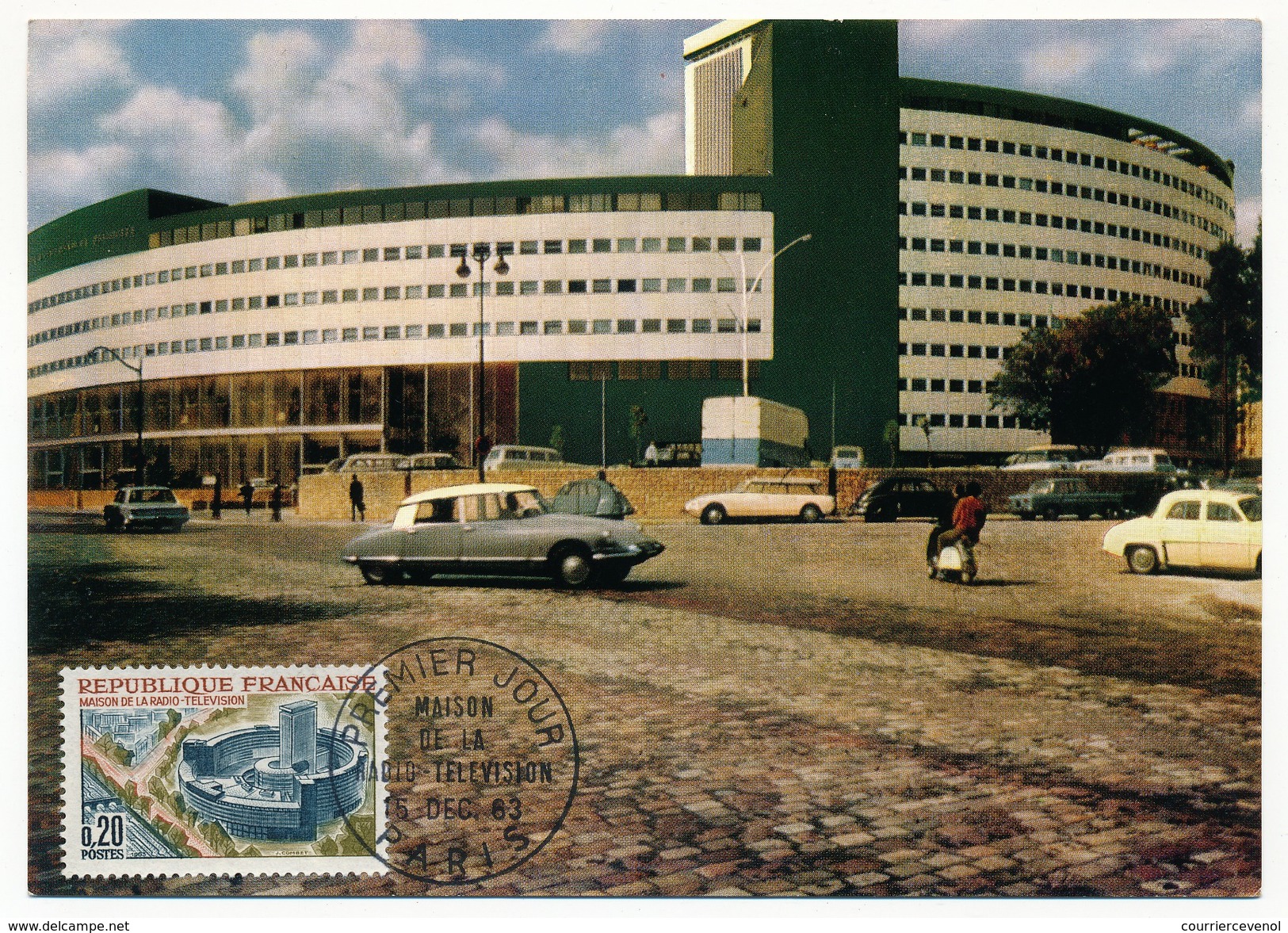 FRANCE => Carte Maximum => 0,20 Maison De La Radio - Télévision - 1963 - Paris - 1960-1969