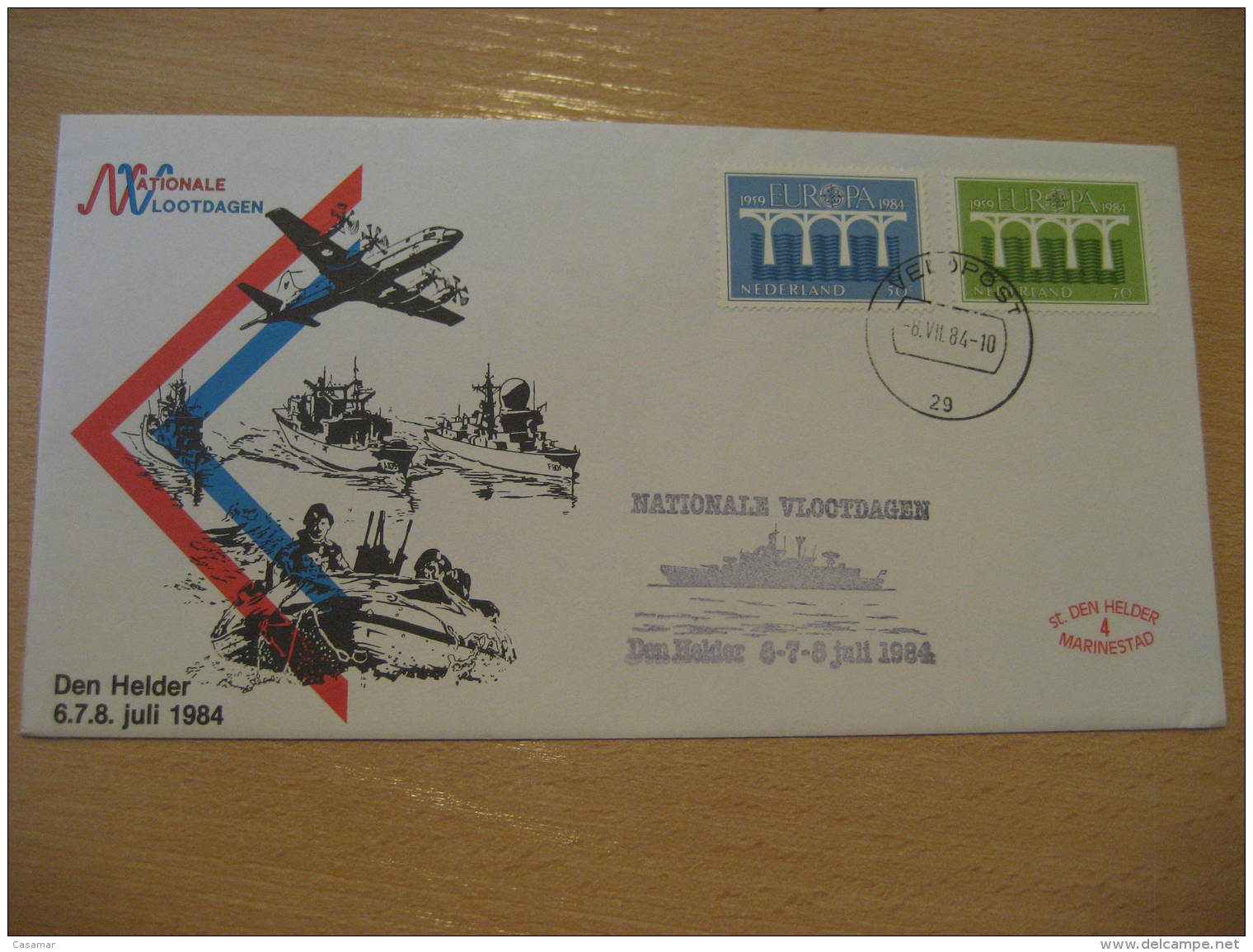 NATIONALE VLOOTDAGEN DEN HEKLDER Military VELDPOST 1984 Cancel Cover NETHERLANDS - Militaria