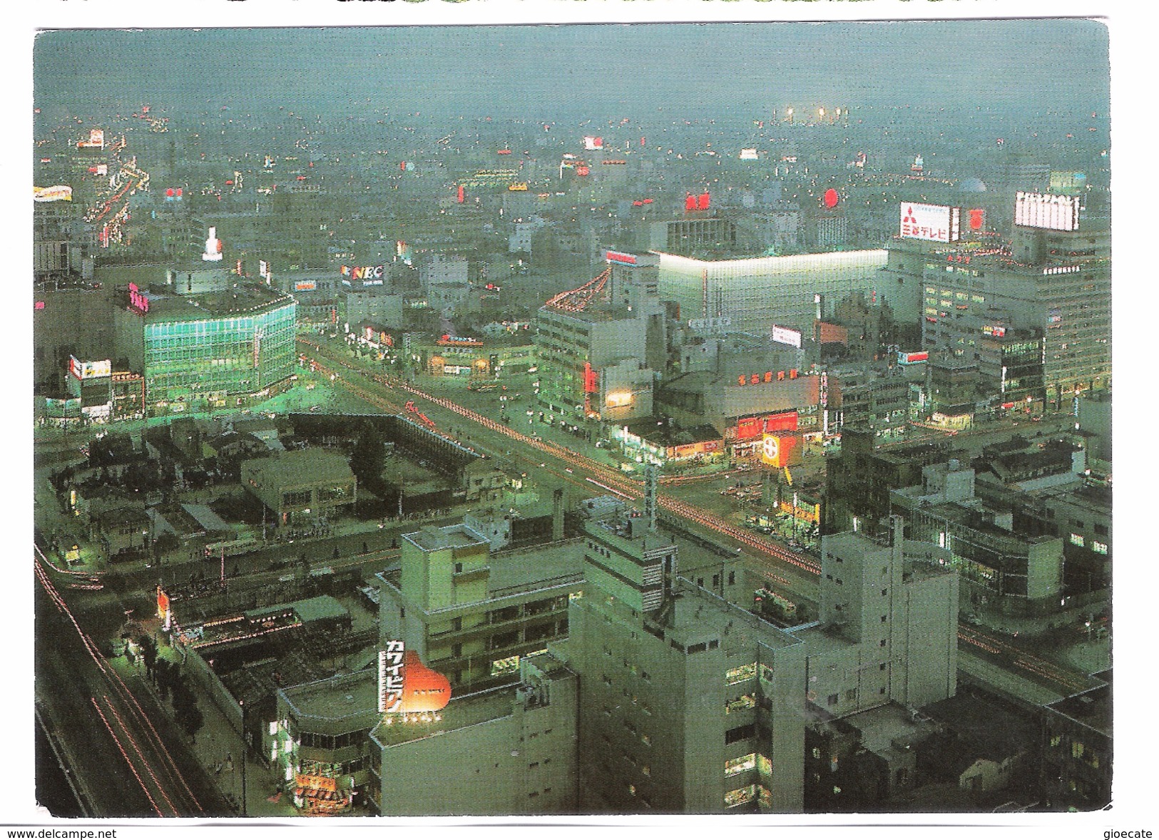 NIGHT VIEW OF NAGOYA CITY     - VIAGGIATA 1968 - (397) - Nagoya