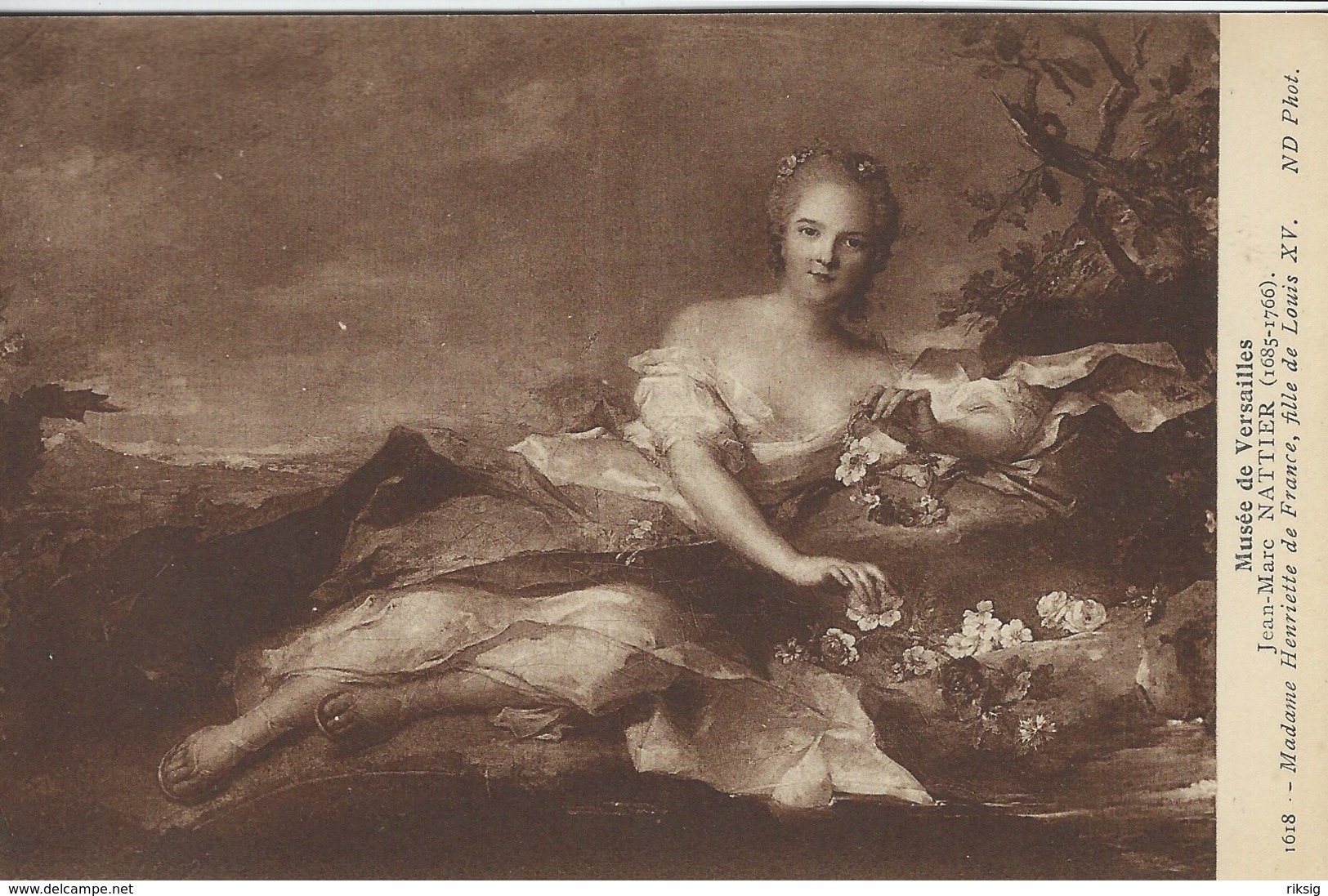 Musée De Versailles.  Jean-Marc Nattier.  Madame Henriette De France.     S-3317 - Museum