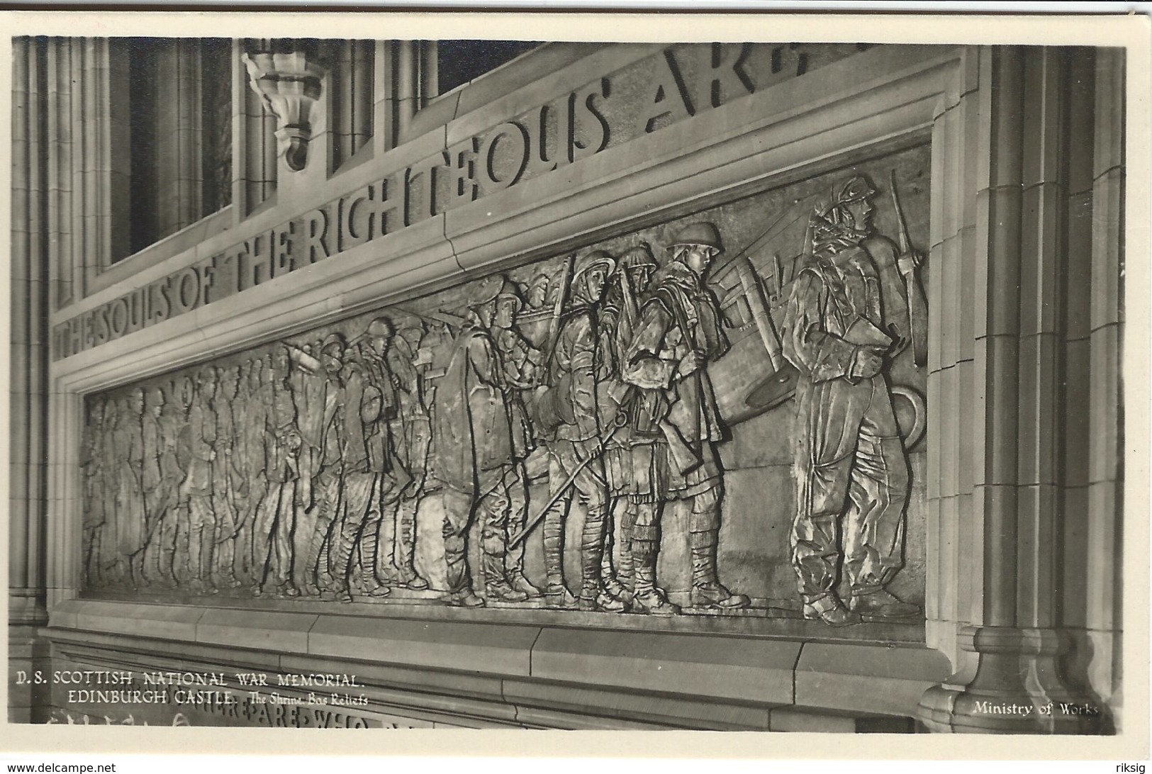 The Scottish National War Memorial. Edinburgh Castle. The Shrine. Bas Reliefs.  S-3326 - Museum