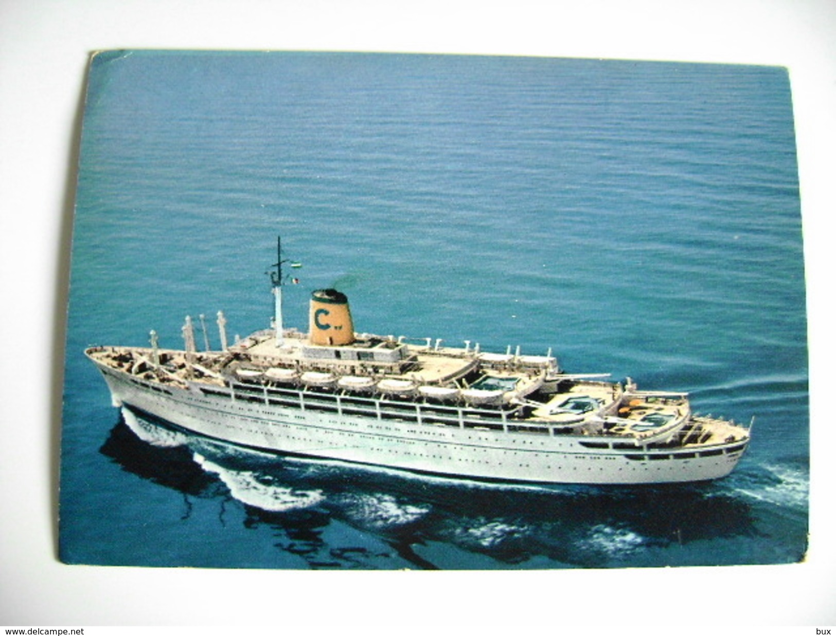 COSTA  CROCIERA   MOTONAVE  FEDERICO C    POSTCARD  USED  NAVE  PIROSCAFO  BATEAUX    BATEAU - Piroscafi