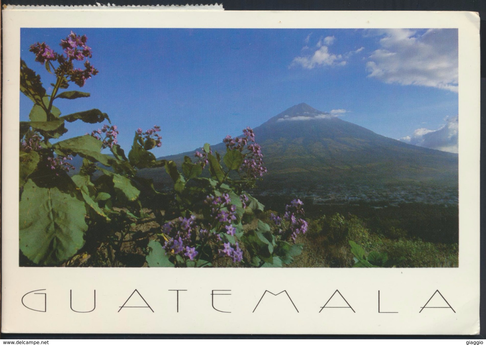 °°° 3754 - GUATEMALA - VOLCAN DE AGUA - 1998 With Stamps °°° - Guatemala