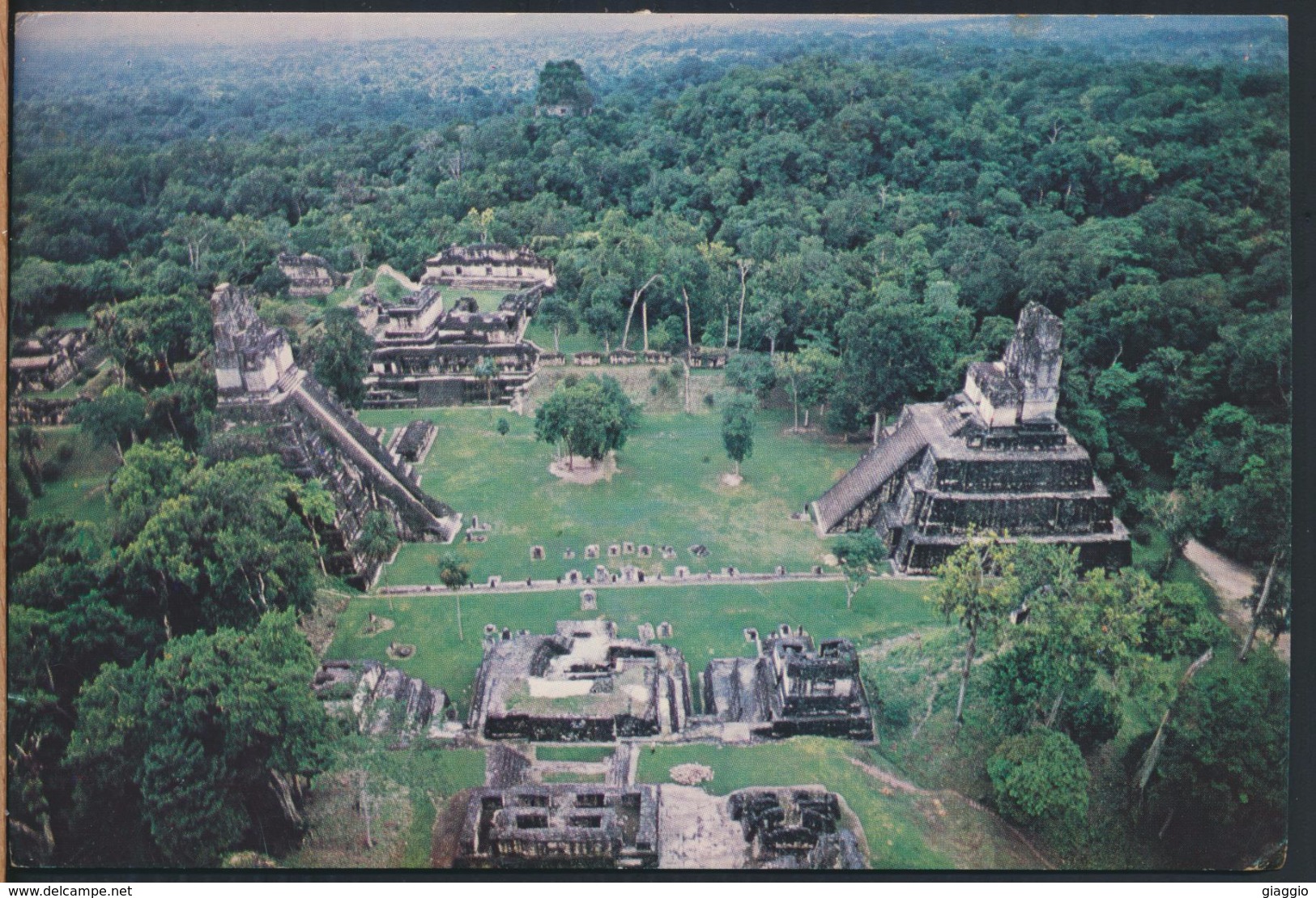 °°° 3757 - GUATEMALA - TIKAL - PLAZA MAYOR - 1991 With Stamps °°° - Guatemala