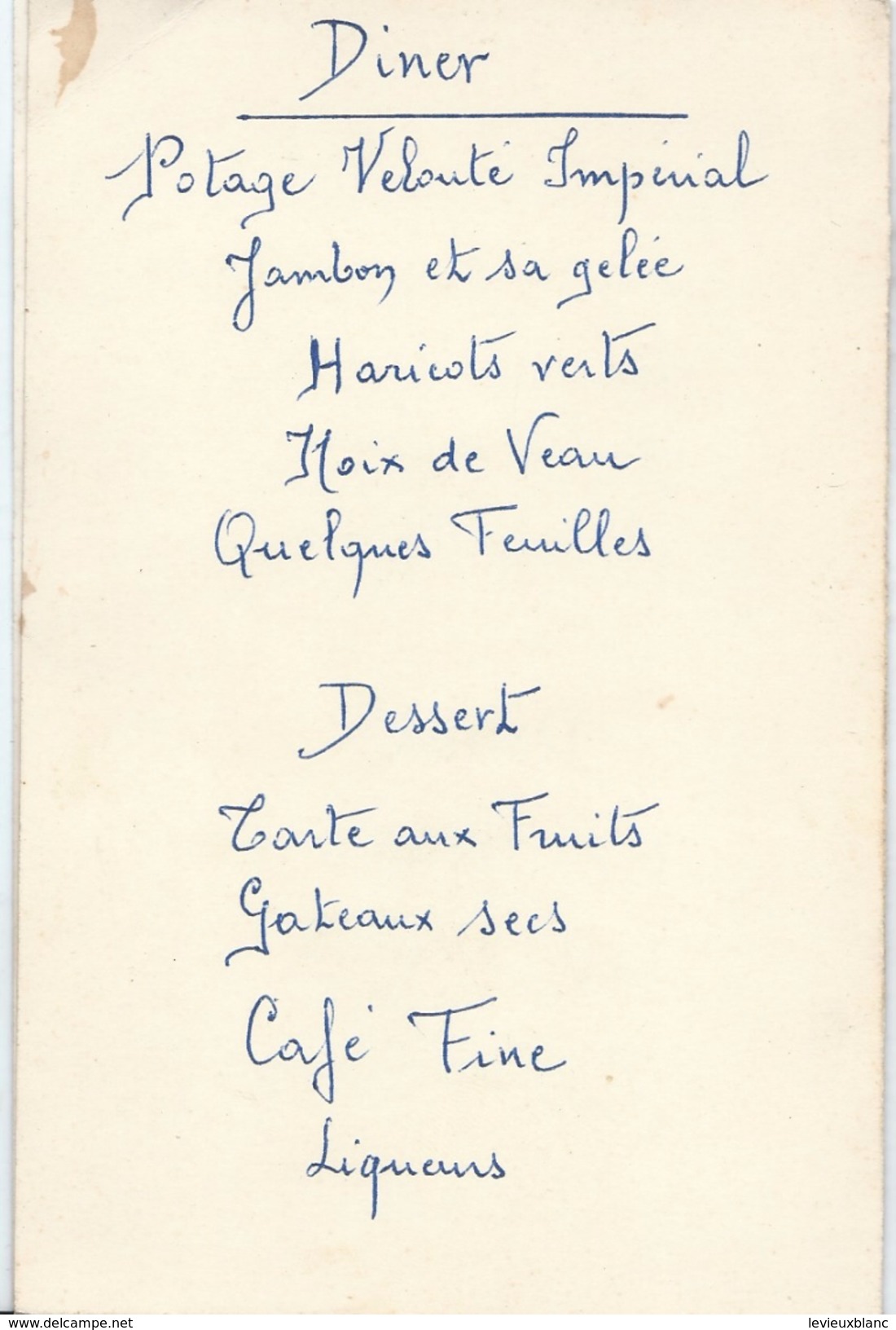 Menu / Communion/ Annick BRIAND/Déjeuner - Diner / CHATEAUBRIANT/2 Exemplaires   /Mai 1954                     MENU194 - Menus