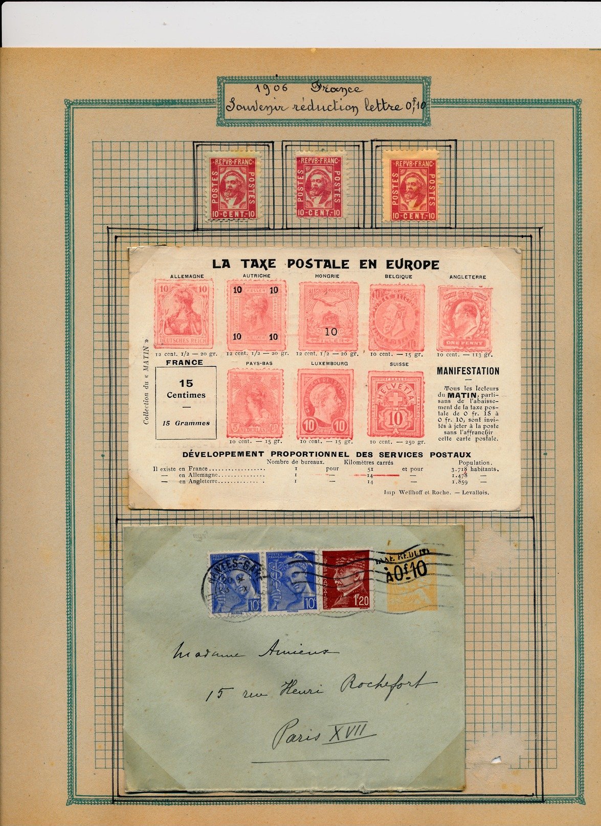 Album philatélie timbres et vignettes, diverses enveloppes, programmes et cartes oblitérées