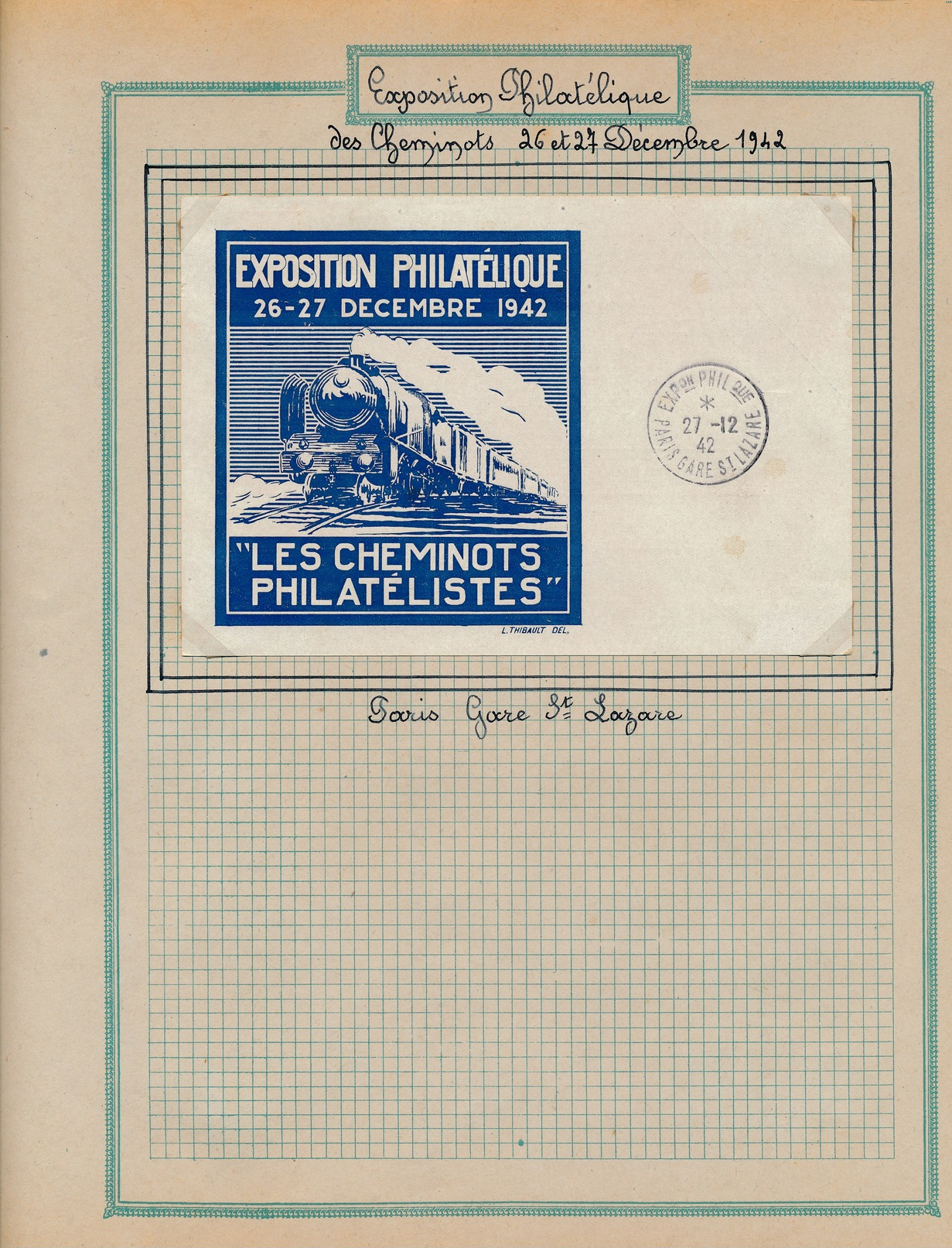 Album philatélie timbres et vignettes, diverses enveloppes, programmes et cartes oblitérées