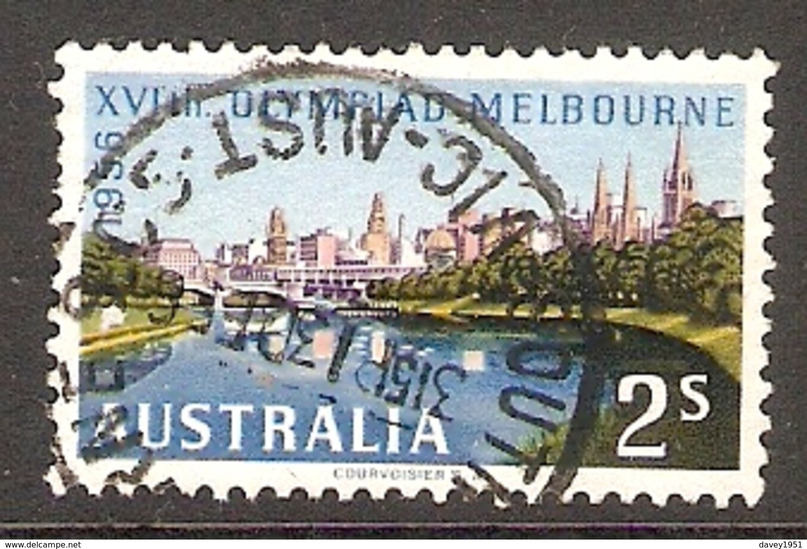 003407 Australia 1956 Olympics 2/- FU - Used Stamps