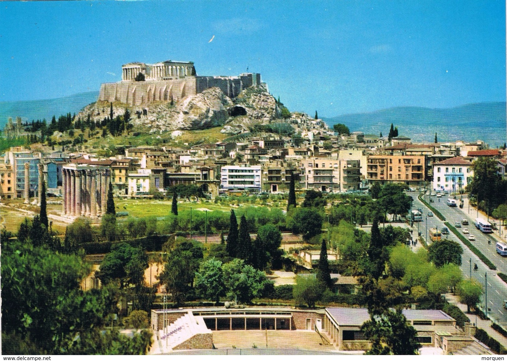 24029. Postal ATENAS (Grecia) Acropolis, Templo De Jupiter. Arqueologia - Grecia