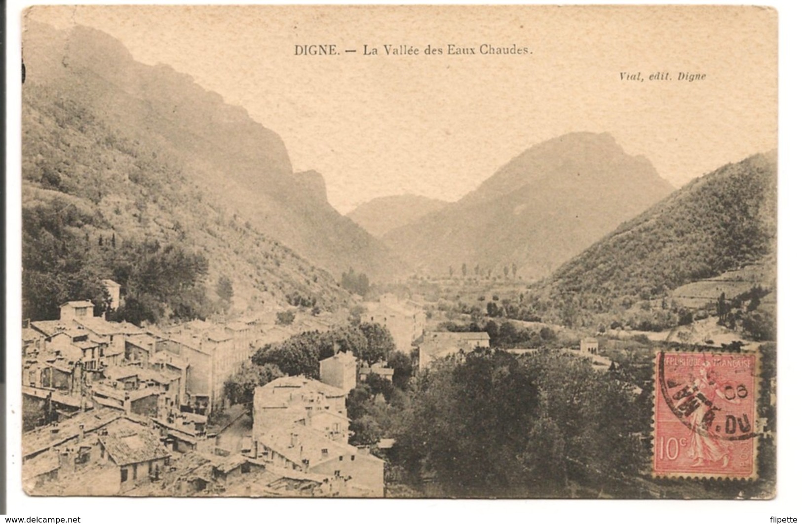 L103A117 - Digne - La Vallée Des  Eaux Chaudes - Editeur Vial - Digne