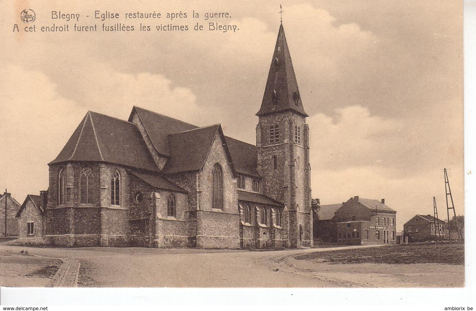 Blégny - Eglise Restaurée Après La Guerre - Blégny