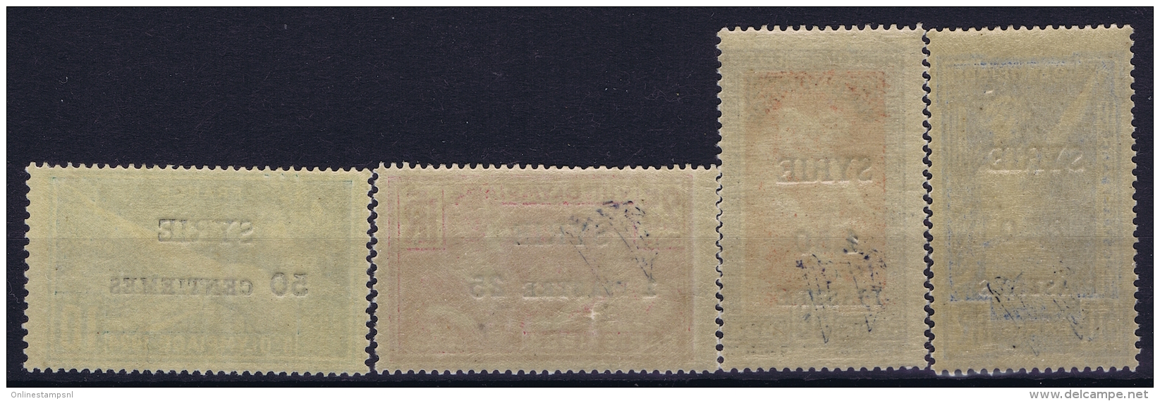 Syrie: Jeux Olympiques - Yv 122 - 125  1924  Neuf Sans Charniere /MNH/**/postfrisch - Unused Stamps