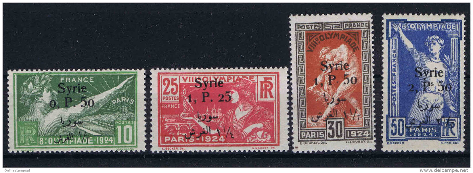 Syrie: Jeux Olympiques - Yv 149 - 152  1924  Neuf Sans Charniere /MNH/**/postfrisch - Unused Stamps