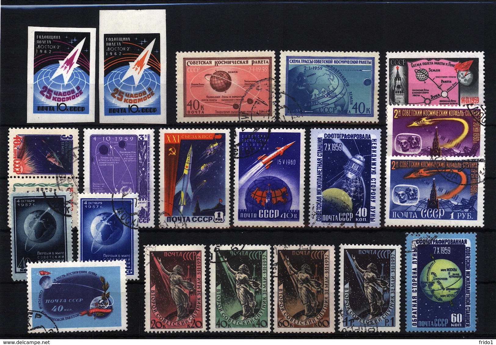 Selection Of Russian Stamps - Topic Space - Collections