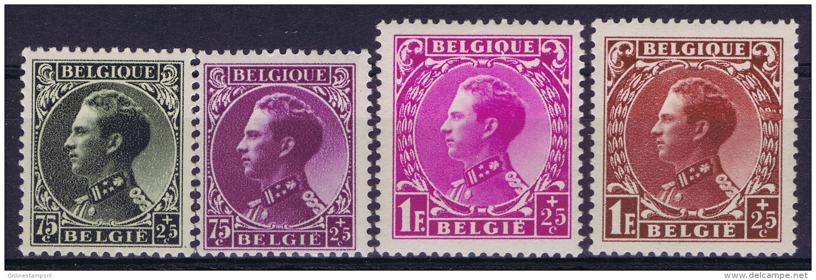 Belgium: OBP Nr 390 - 393  MNH/**/postfrisch/ Neuf Sans Charniere 1934 - Neufs