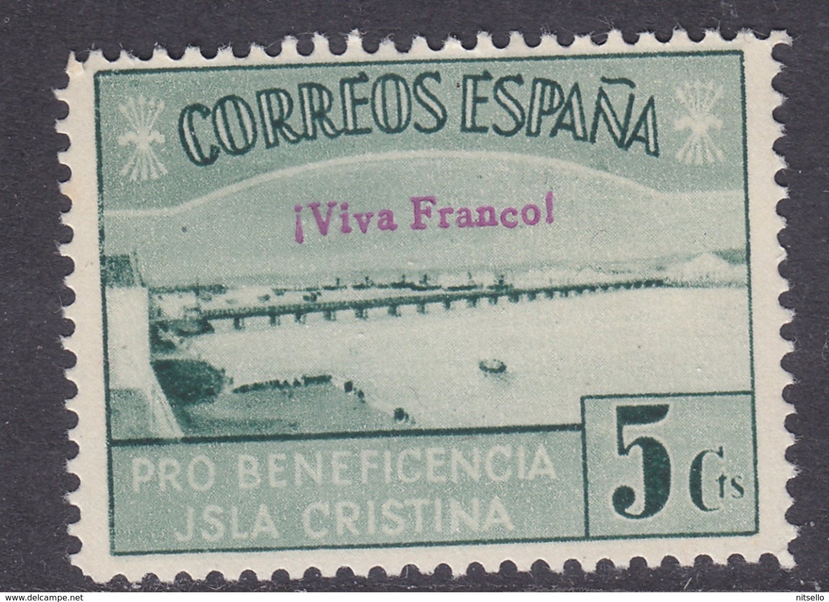 LOTE 2230  ///  (C100) GUERRA CILVIL VIÑETA ISLA CRISTINA Nº 13 FESOFI/SOFIMA -  ARRIBA ESPAÑA - 5 CTS.  **MNH - Nationalistische Ausgaben