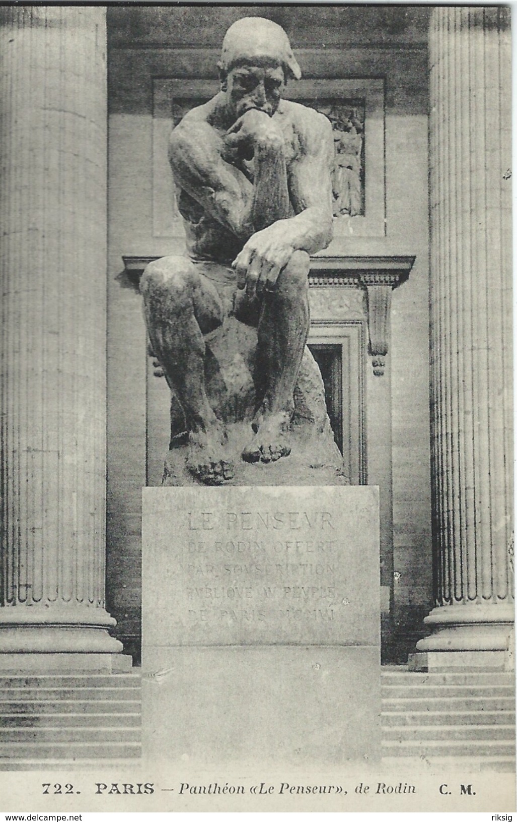 Paris - Pantheon  "Le Penseur" De Rodin.   S-3355 - Sculpturen