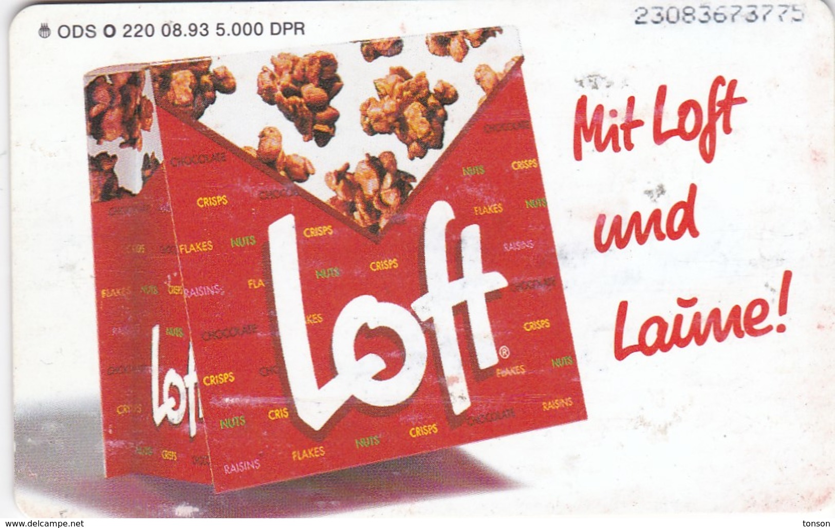 Germany, O 0220-08/93, Card Number 594, Loft - Mit Loft Und Laune, Only 5000, 2 Scans. - Other & Unclassified