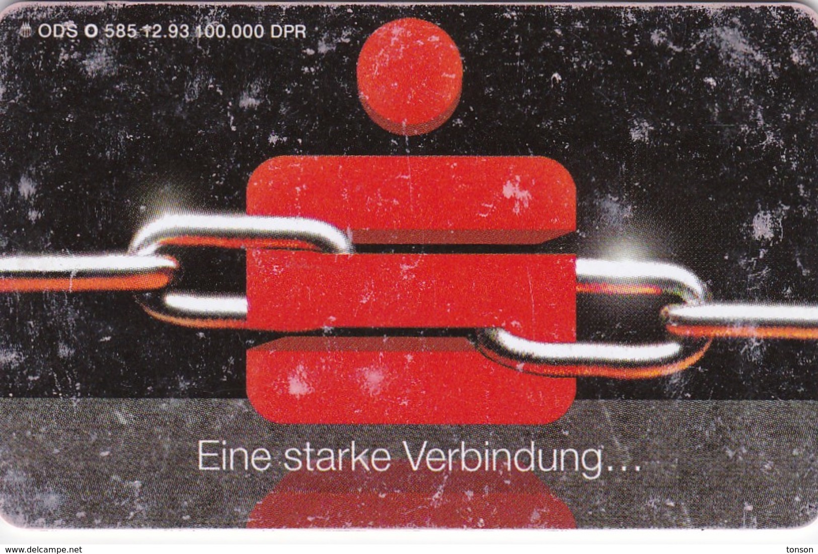 Germany, O 0585-12/93, Card Number 595, Sparkasse - Eine Starke Verbindung (Zudruck-Karte), 2 Scans. - Other & Unclassified