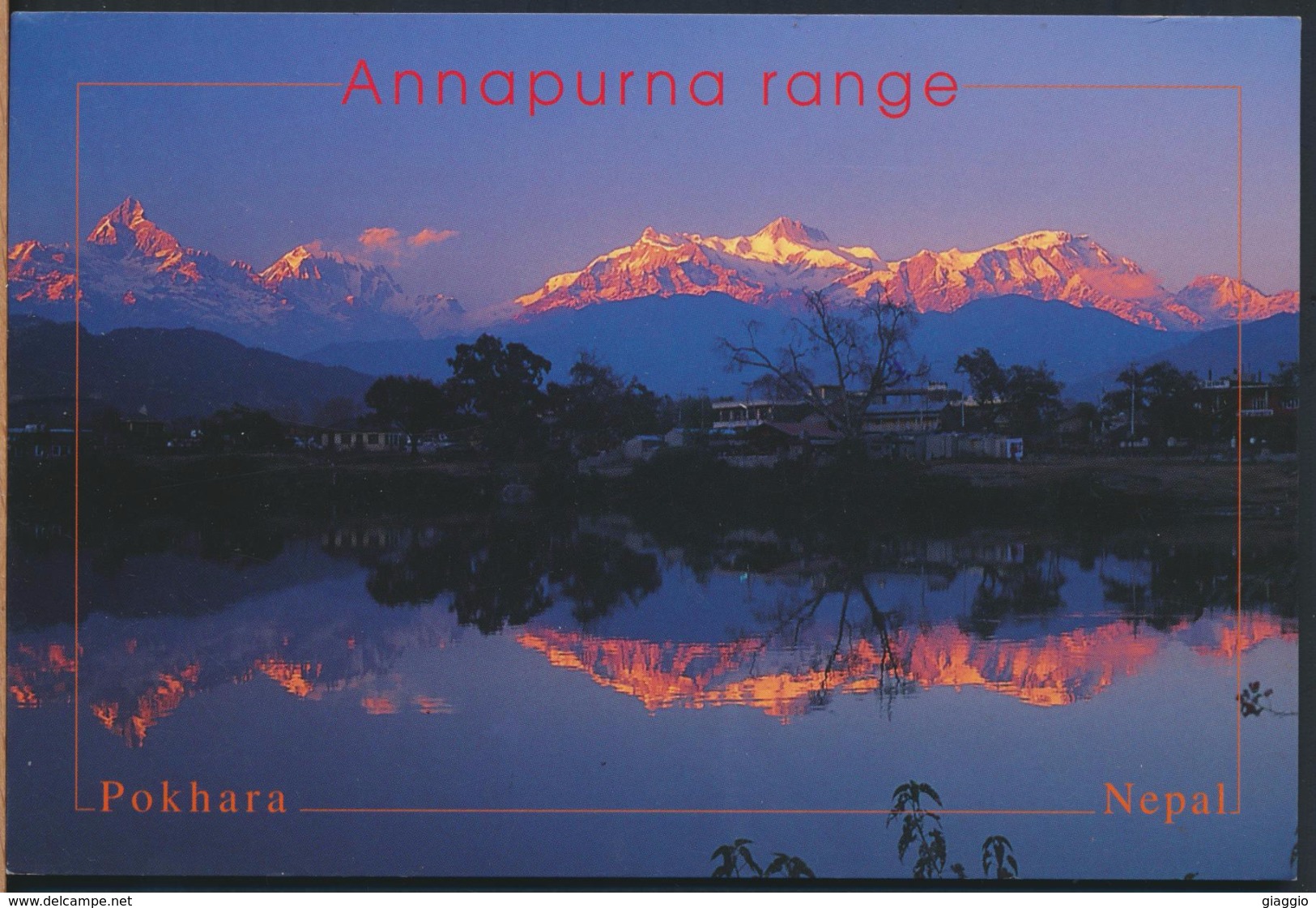 °°° 3784 - NEPAL - ANNAPURNA RANGE - 1998 With Stamps °°° - Nepal