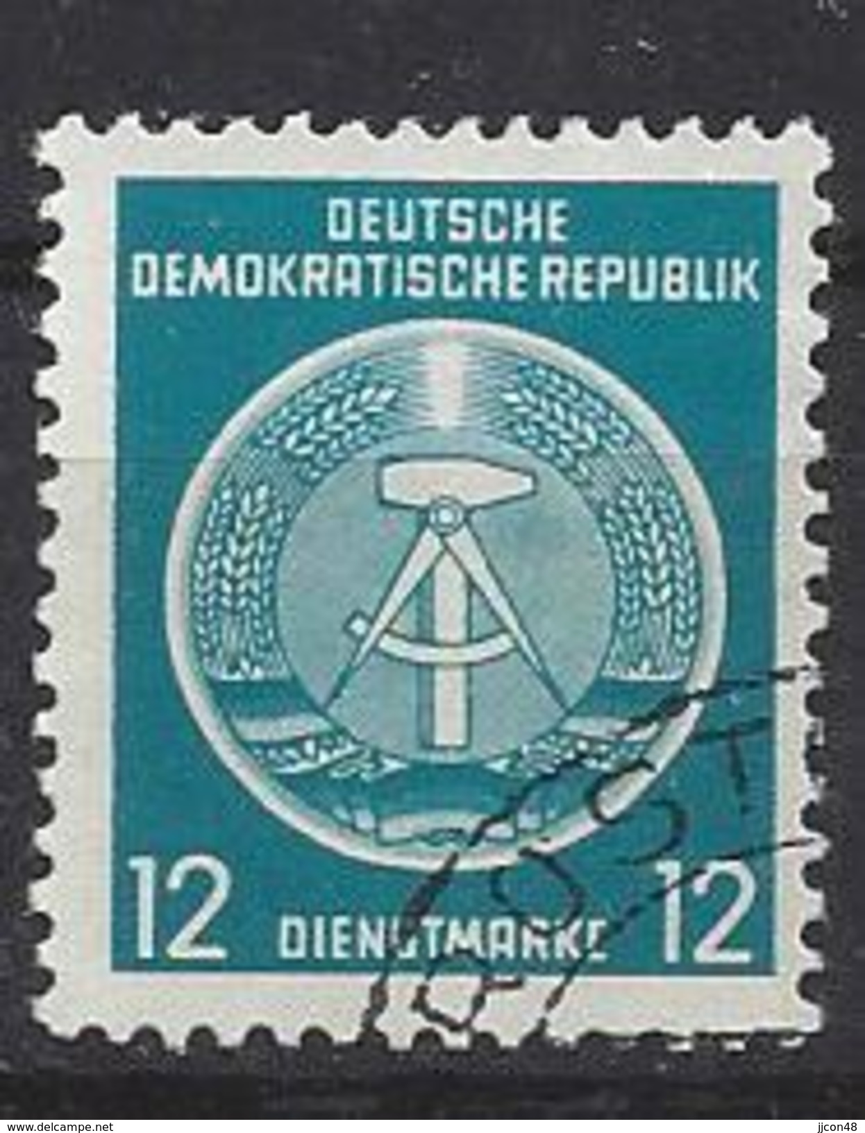 Germany (DDR) 1954  Dienstmarken (o) Mi.5 ND - Oblitérés