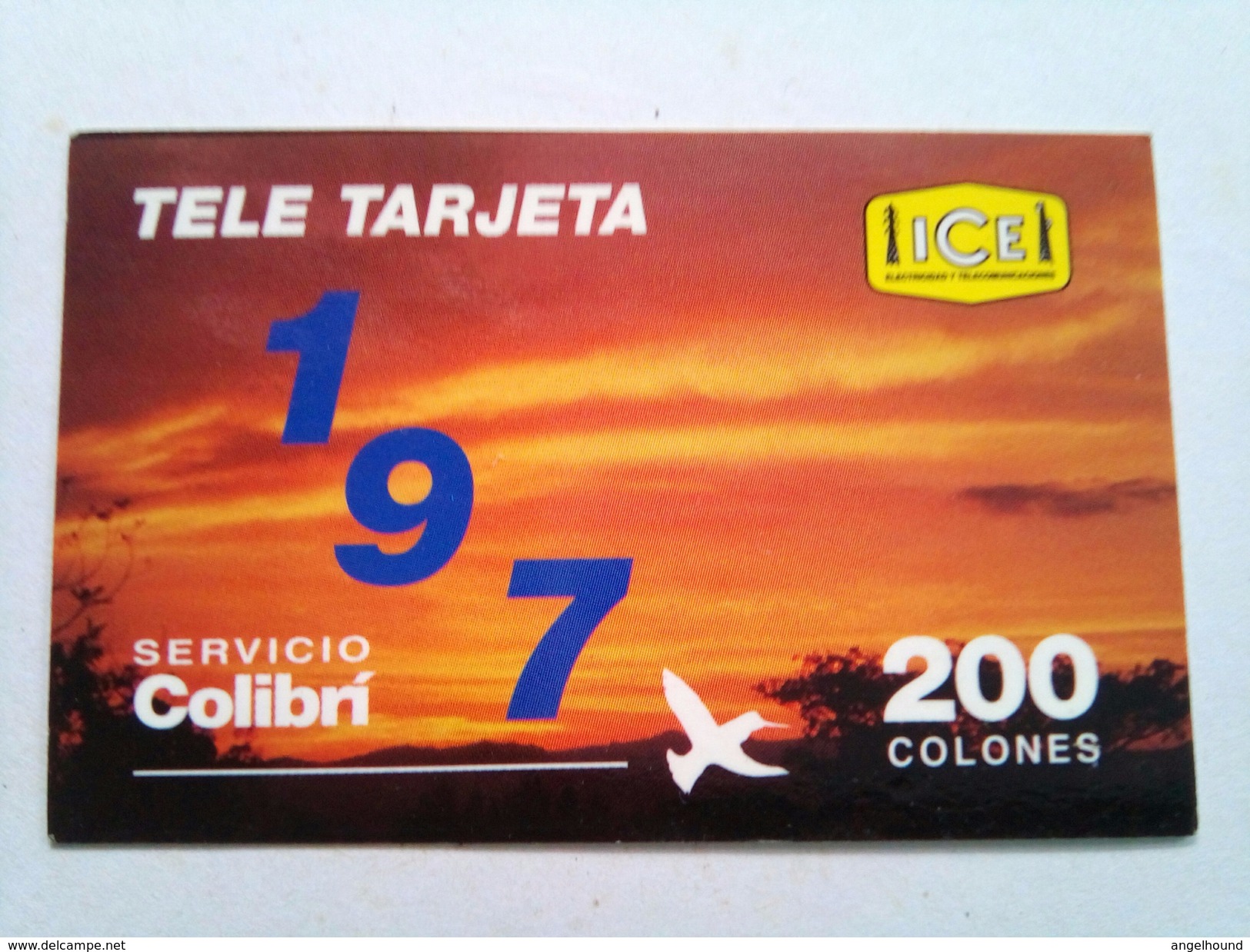 Costa Rica Phonecard 200 Colones Remote Mint - Costa Rica
