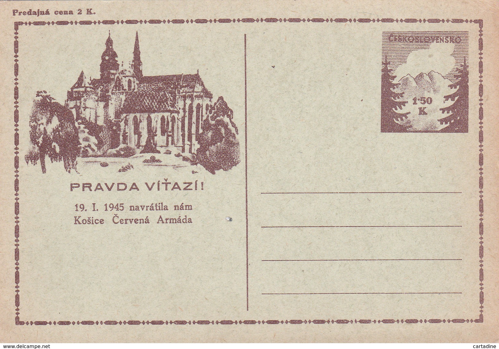 Entier Postal De Tchecoslovaquie (Ceskoslovensko)  - Pravda Vitazi! - Postcards