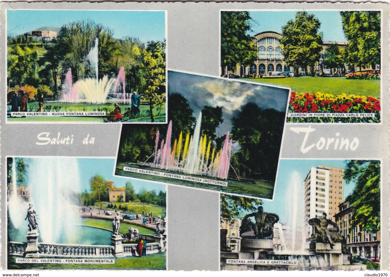 Cartolina - Postcard - Torino -saluti Da Torino. - Parks & Gärten