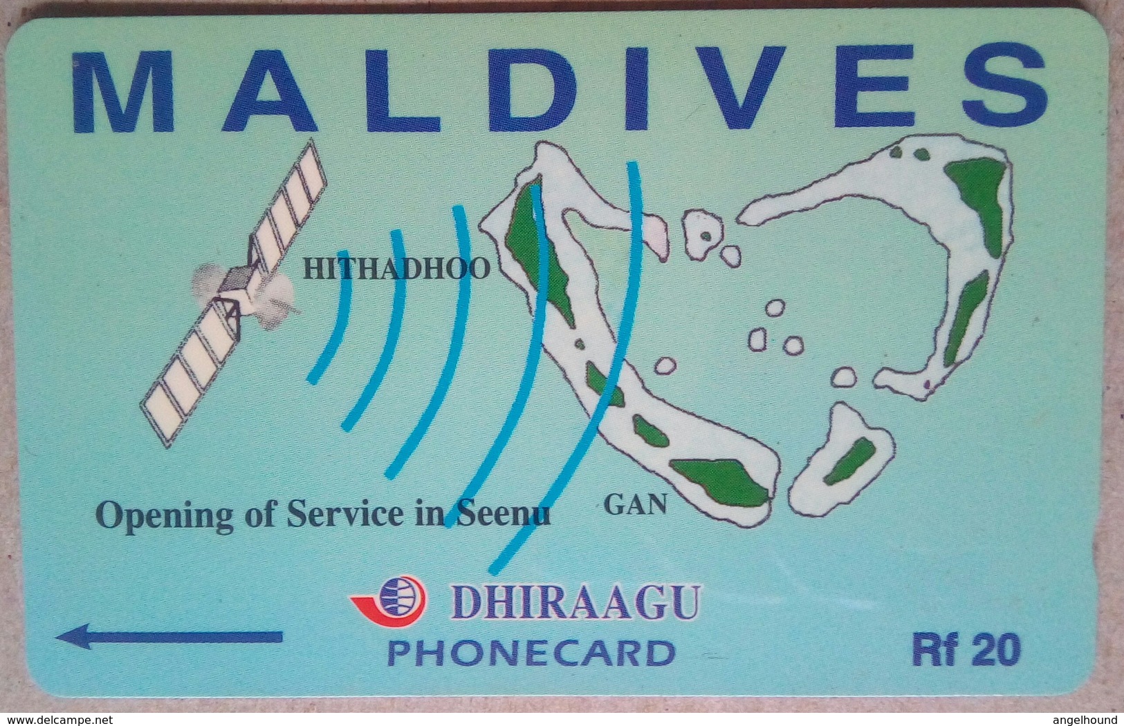 Maldives  Rf 20 7MLDA " Opening Of Service In Seena " - Maldive