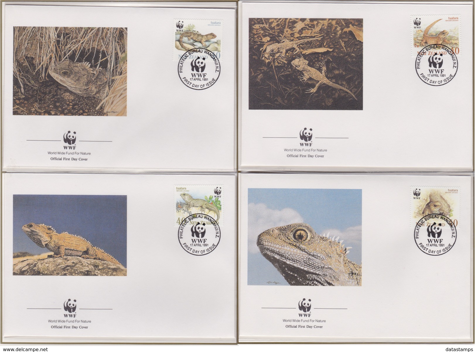 New Zealand- Michel 1160/1163 - WWF - O - FDC