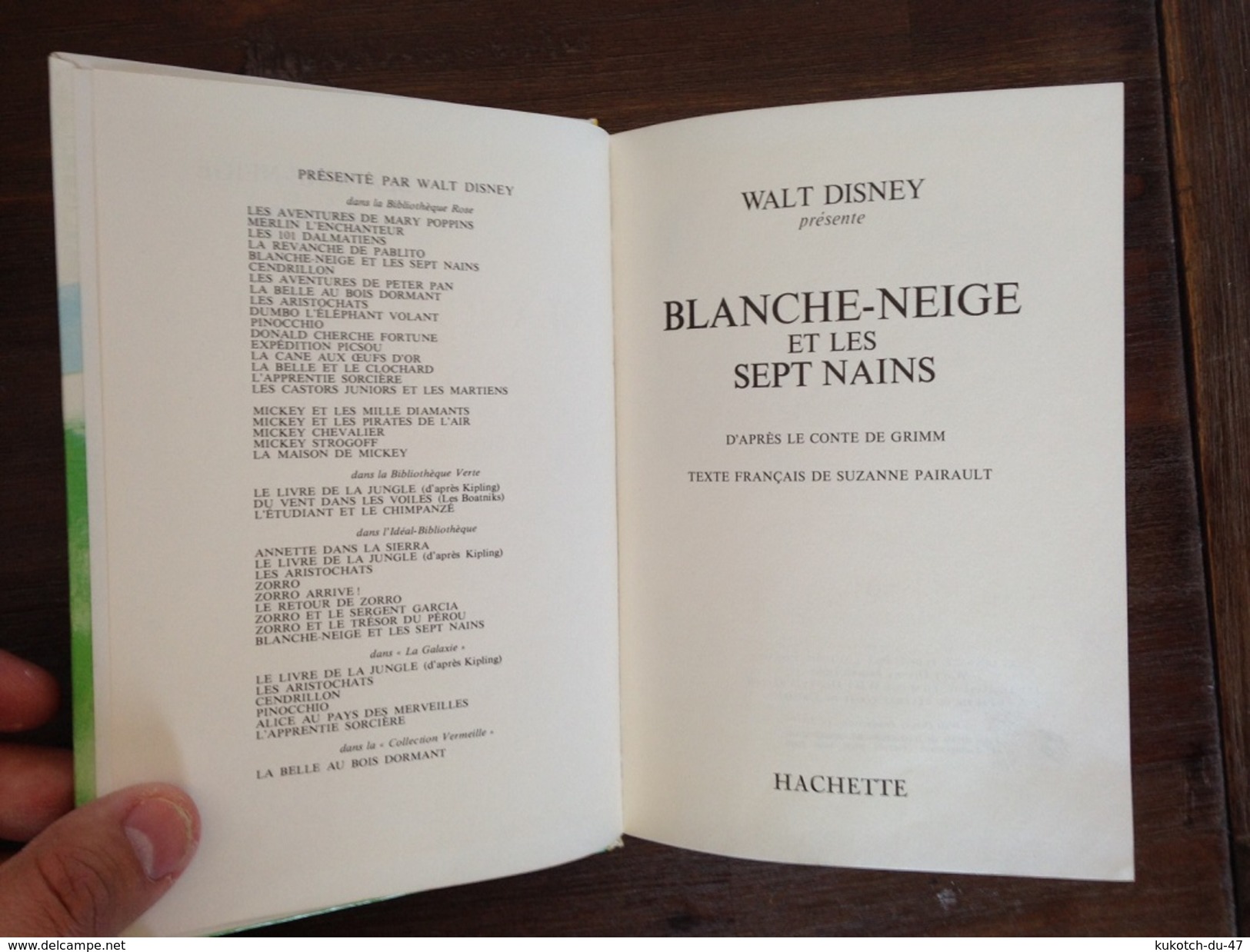 Disney - Blanche-Neige Et Les Sept Nains (1972) - Ideal Bibliotheque
