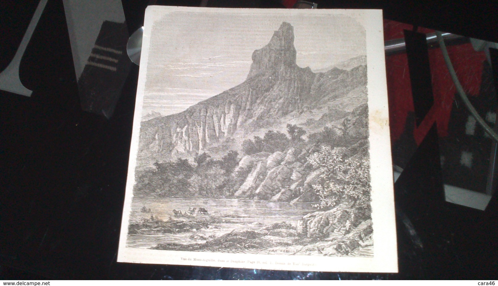 Affiche (gravure) - Vue Du Mont Aiguille, Dans Le Dauphiné - Affiches