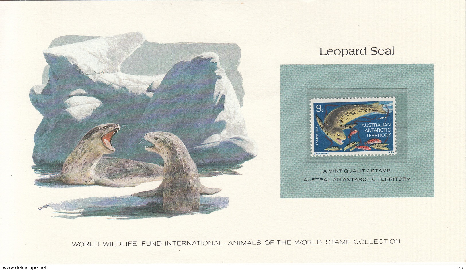 WWF (RELATED) - 1973 - AUSTRALIAN ANTARCTIC TERRITORY - FRANKLIN MIND CARTE - Maximumkaarten