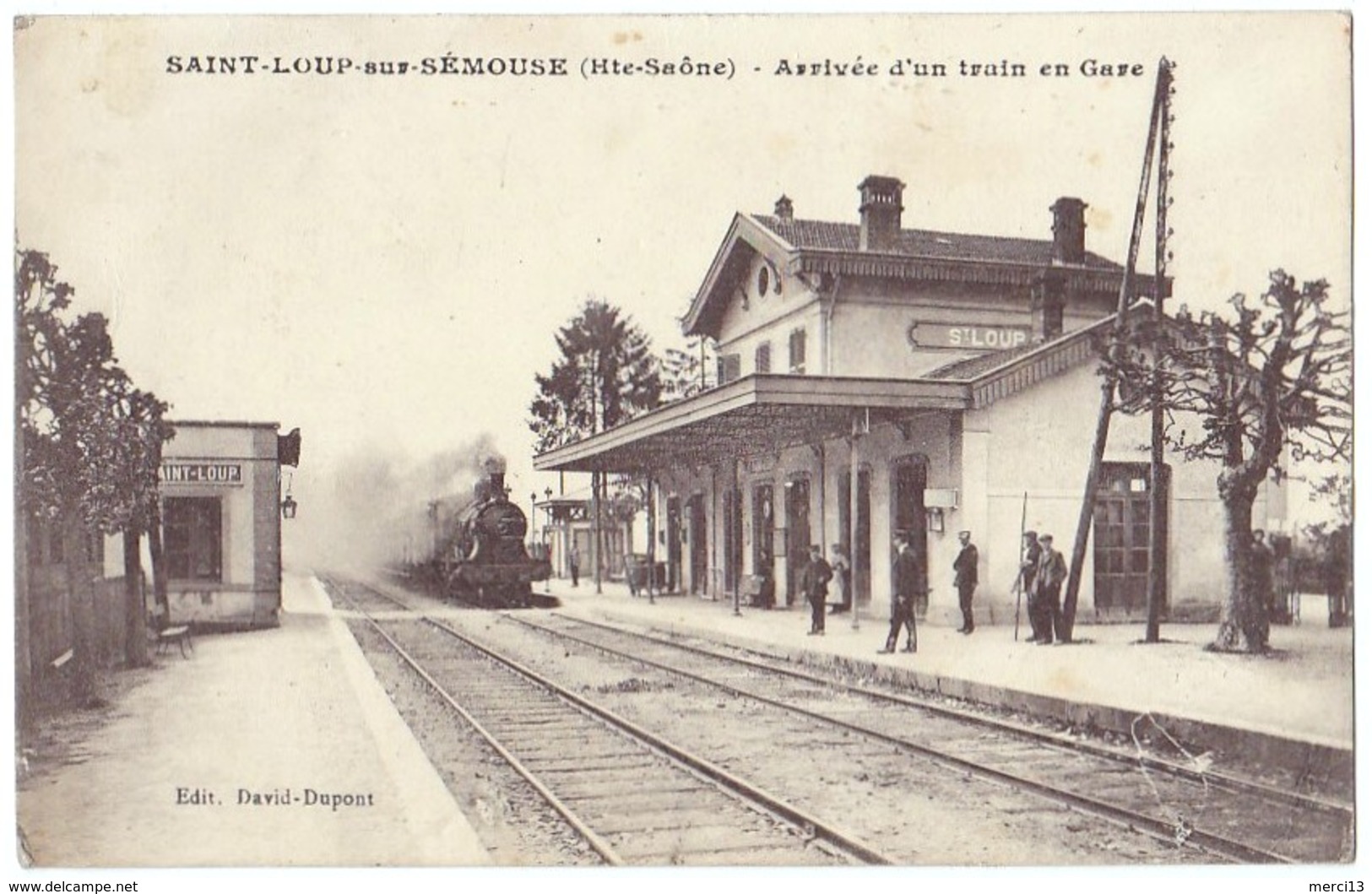 *SAINT-LOUP-SUR-SEMOUSE (70) - Arrivée D'un Train En Gare.* - Autres & Non Classés