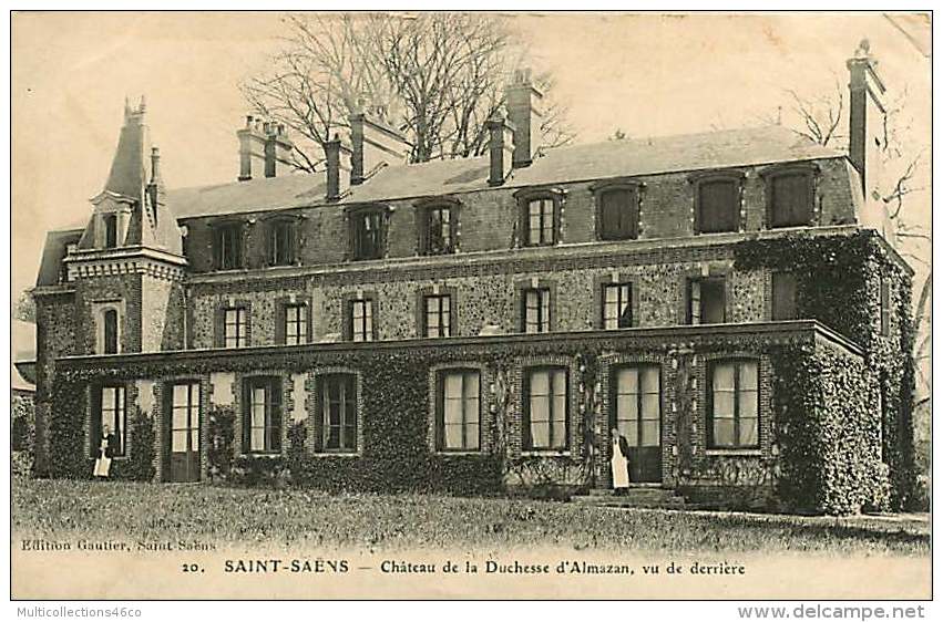 76 - 220417 - SAINT SAENS - Château De La Duchesse D'Almazan Vu De Derrière - Saint Saens