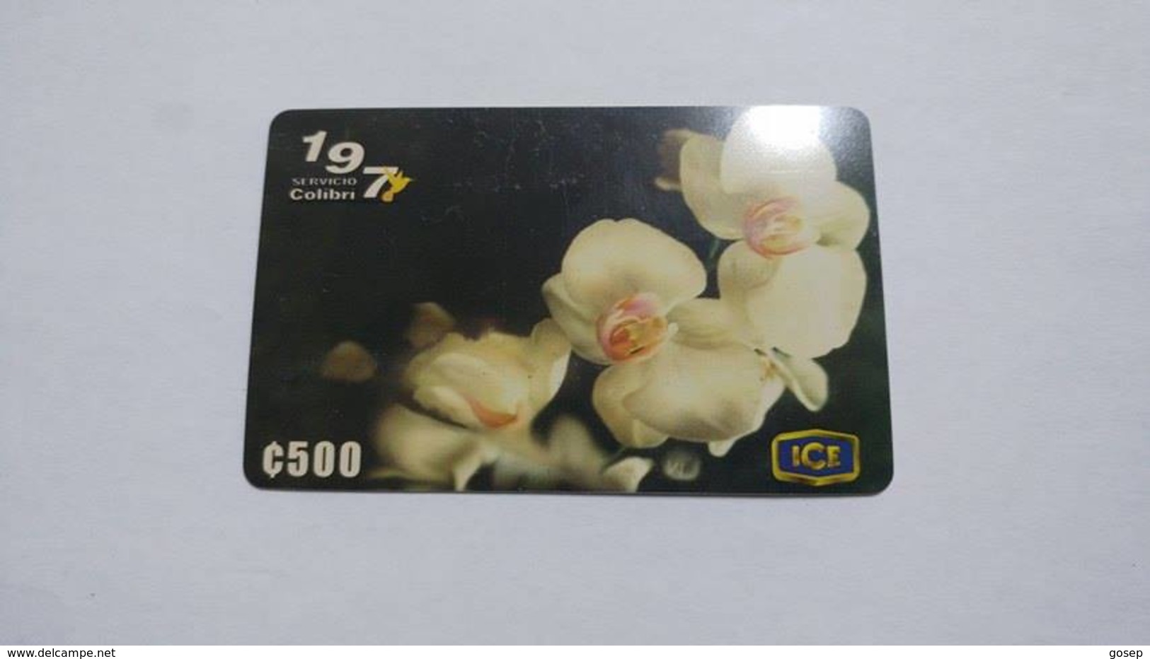 Costa Rica-servicio Colibri197-(a)-(0636-240-868-272)-(c500)-4/2000-used Card - Fleurs