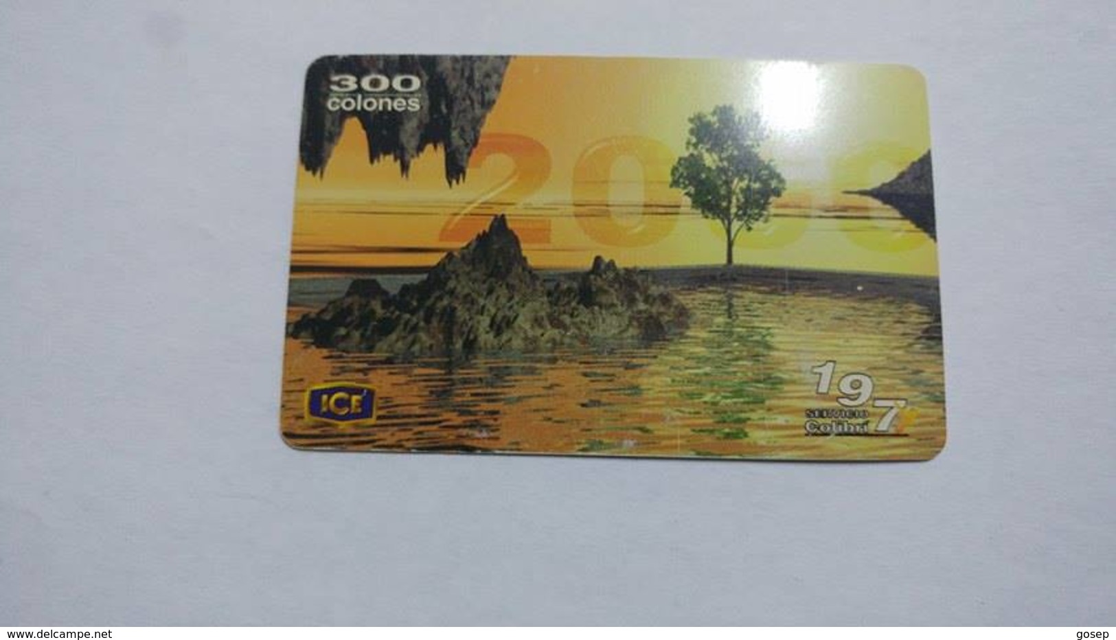 Costa Rica-servicio Colibri197--(7)-(0239-5851-4280)-(c300)-11/1999-used Card - Costa Rica