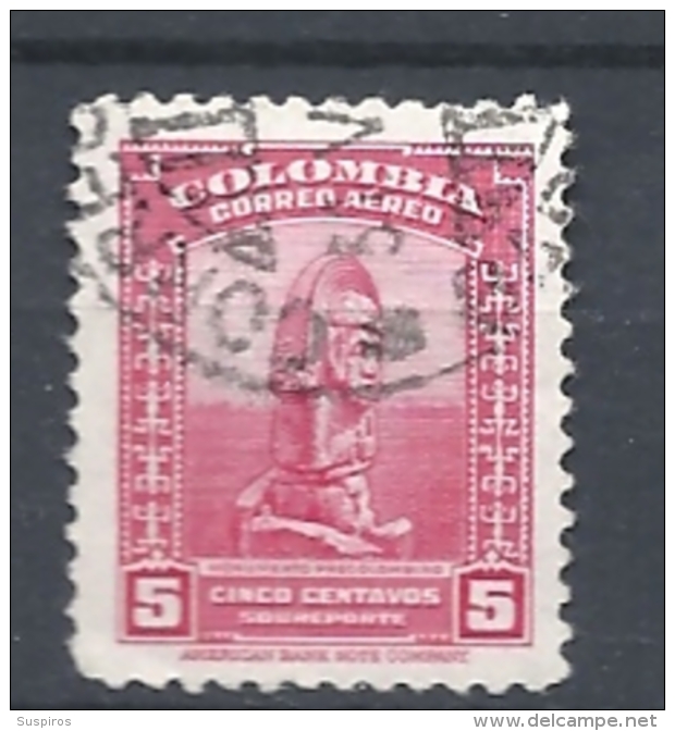 COLOMBIA    1952 Airmail - Local Motives  USED - Colombie