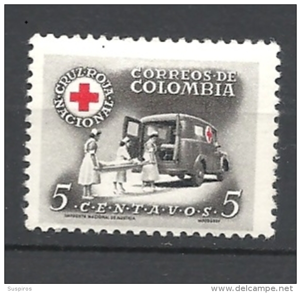 COLOMBIA - 1958 RED CROSS USED - Colombia