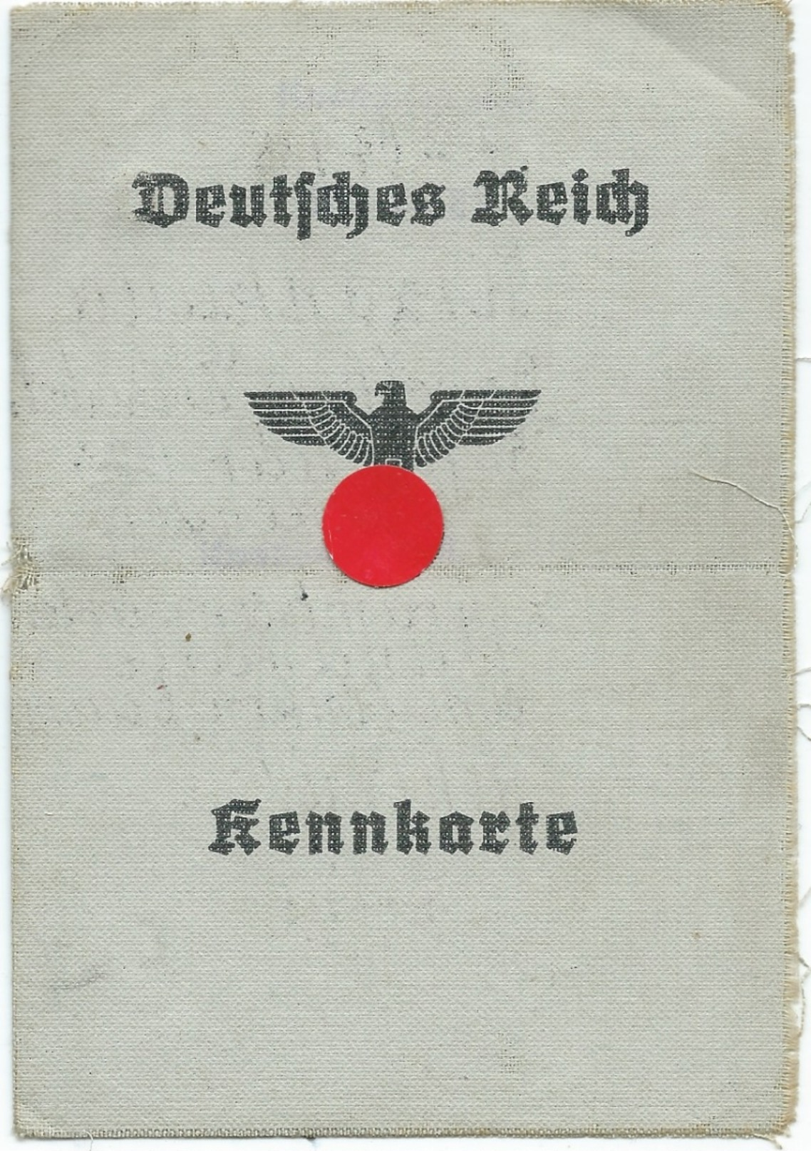 DR Kennkarte Ausgestellt In Habelschwerdt 1943 - Historische Dokumente