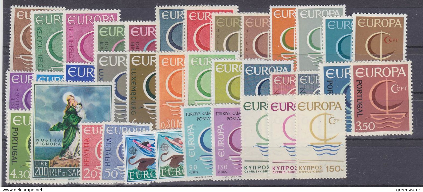 Europa Cept 1966 Complete Yearset 19 Countries (see Scan) ** Mnh (35399) - 1966