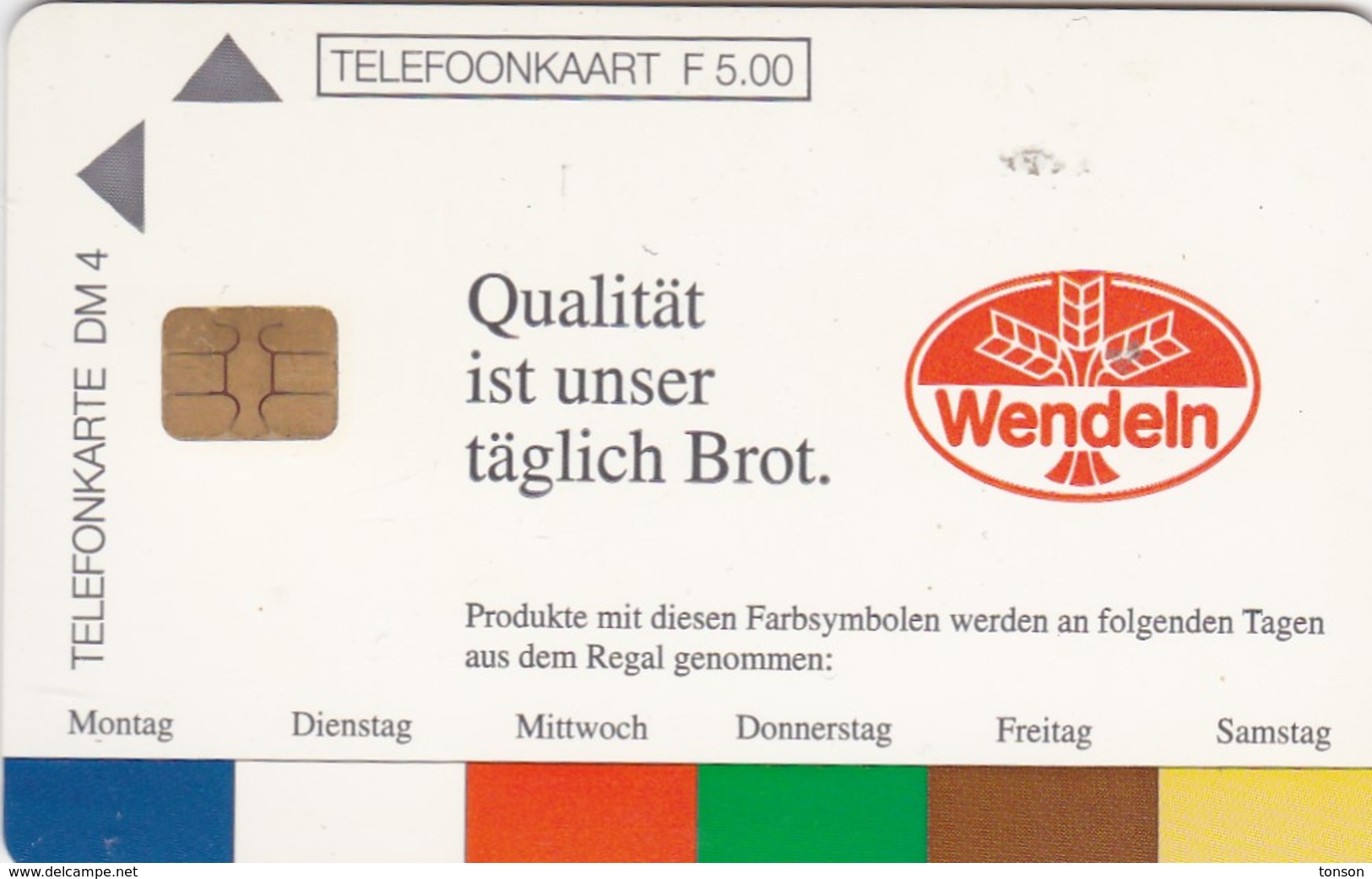 Dutch / German Cooperative Cards, CXD 243, Wendeln - Qualität Ist Unser Täglich Brot,  Only 10.000, 2 Scans. - [4] Test & Services