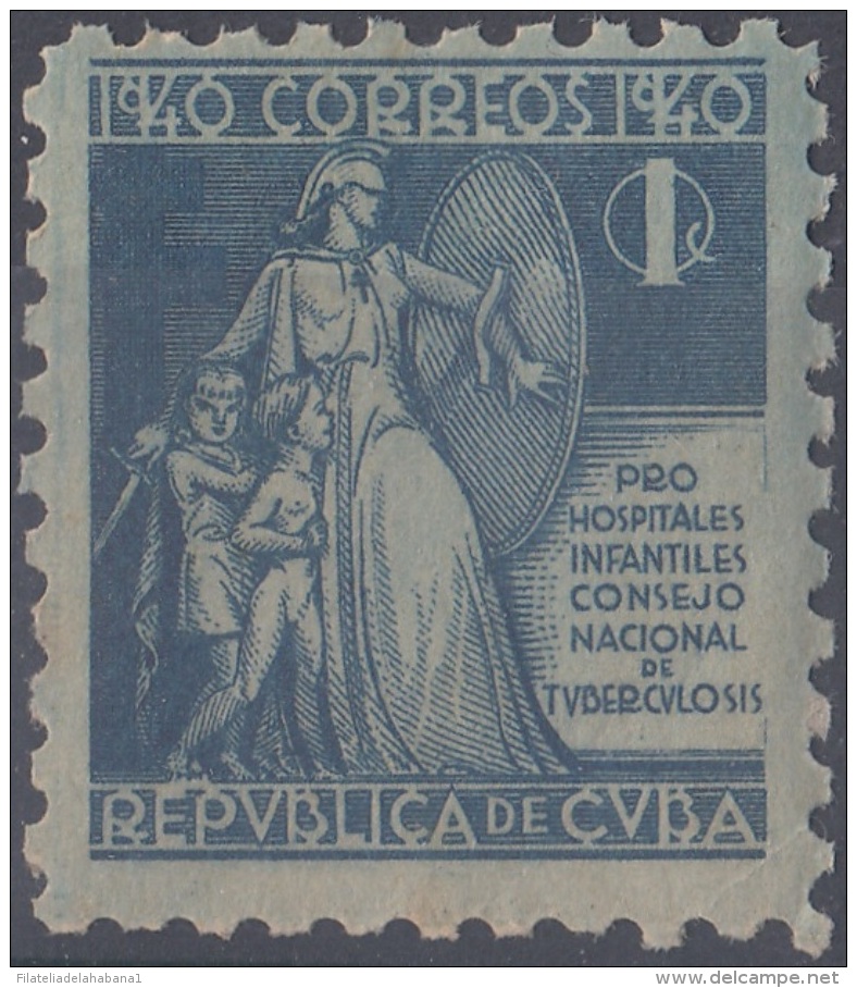 1940-258 CUBA REPUBLICA. 1940. Ed.3. SEMIPOSTAL PRO TUBERCULOSOS MEDICINE MEDICINA - Ongebruikt