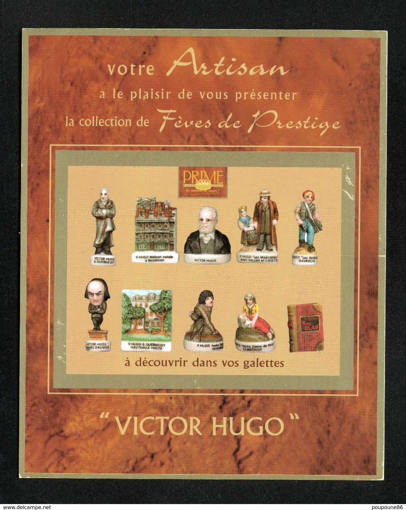 CALENDRIER DE POCHE 2003  - PATISSIER FEVES DE PRESTIGE VICTOR HUGO - FORMAT: 11,5 X 14,5 Cm Non Plié -NEUF ! - Petit Format : 2001-...