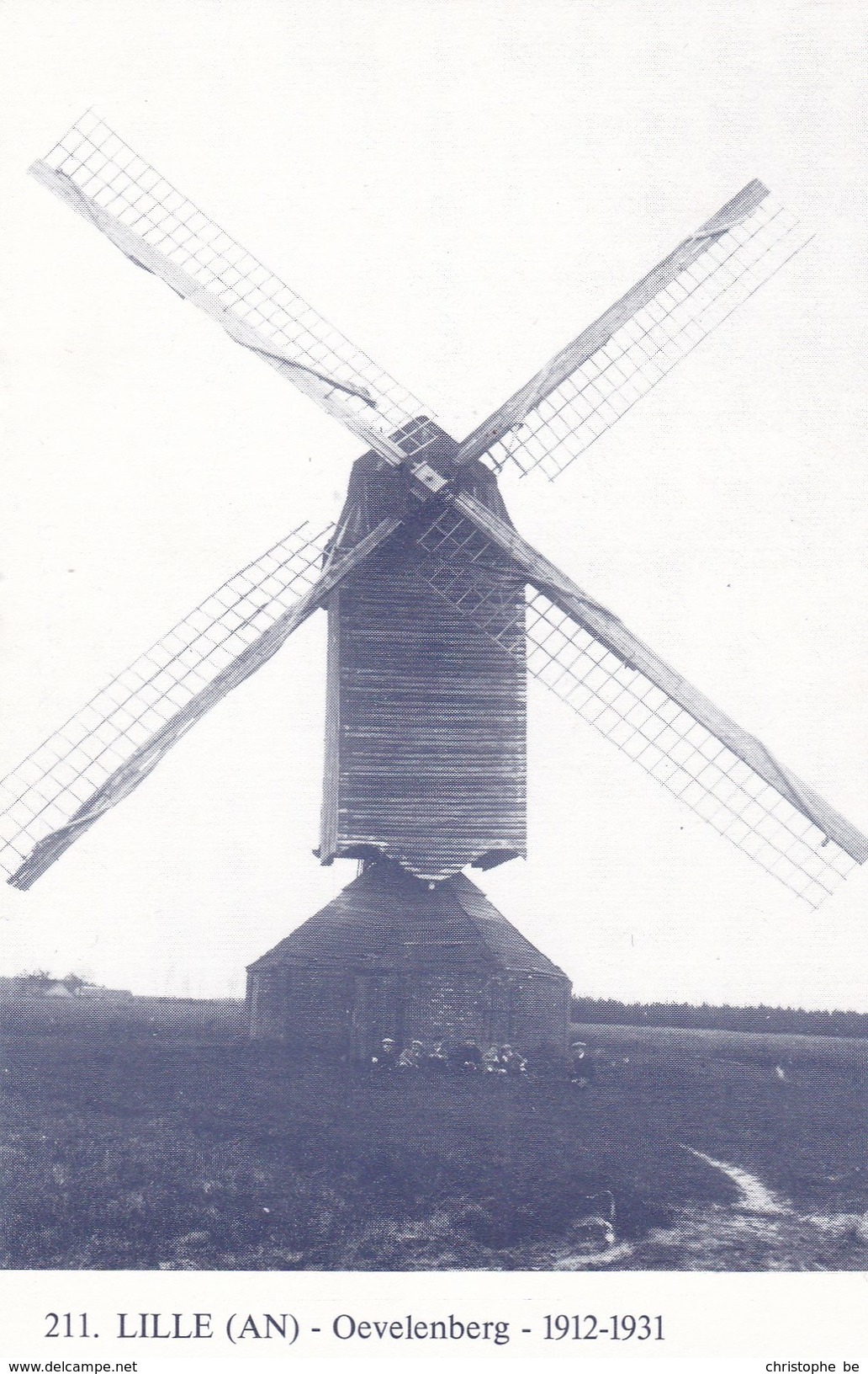 Lille, Oevelenberg Molen, Windmill, Moulin ( Herdruk Studiekring Ons Molenheem 1981) (pk34462) - Lille