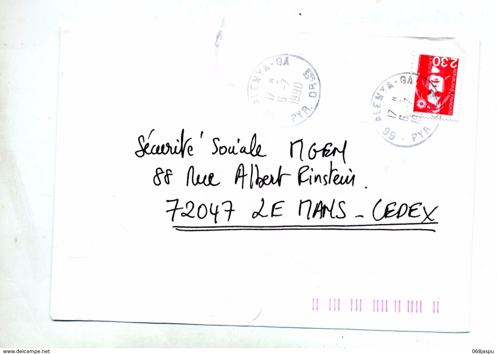 Lettre Cachet Alenya GA - Cachets Manuels