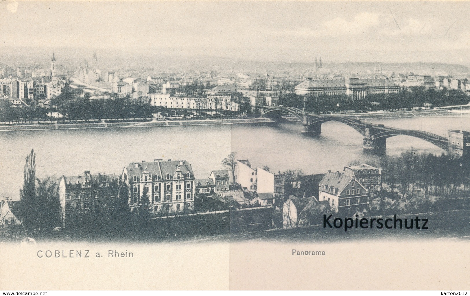 AK Coblenz, Panorama - Koblenz